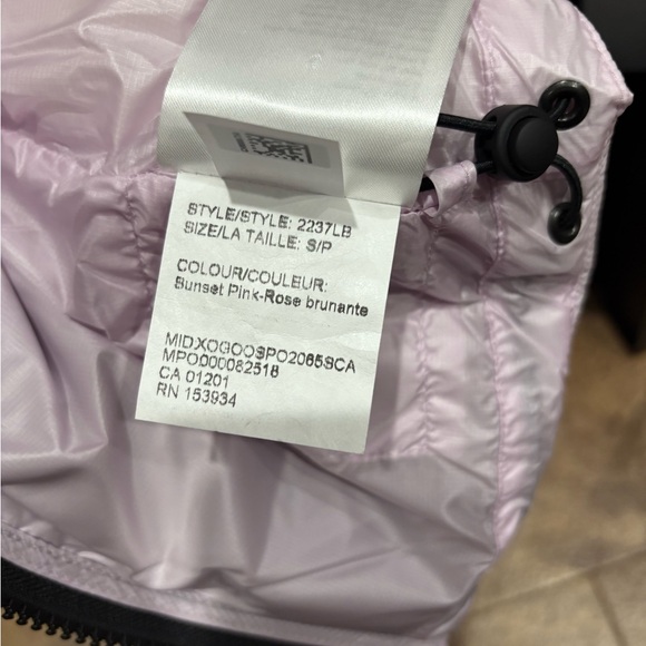 Canada Goose Cypress Vest Women’s Sunset Pink NEW!! Sz S - Picture 4 of 7